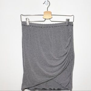 Rollacoster Striped Slim Mini Bodycon Skirt L